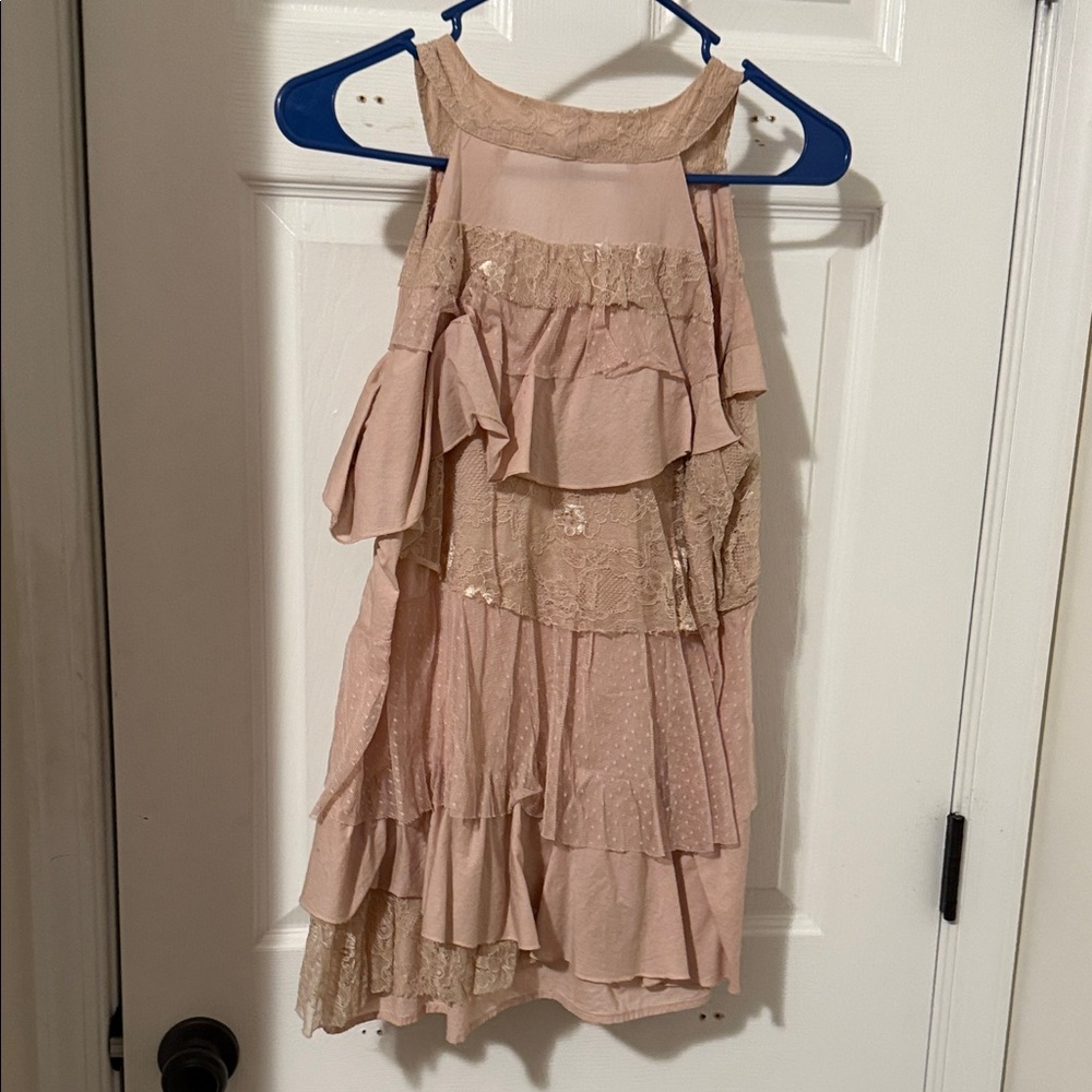 Charming Pink Layered womans top